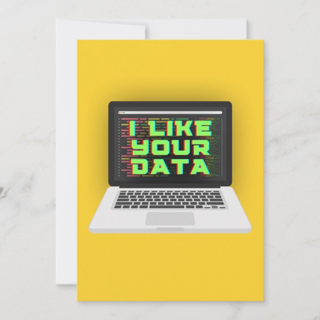 JAG TYCKER OM DINA DATA JULKORT (Framsida)