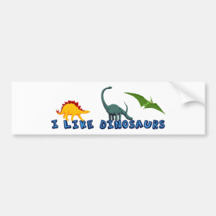 Jag tycker om dinosaurier bildekal