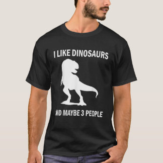 Jag tycker om Dinosaurs Funny T Rex Älskare Sarcas T Shirt