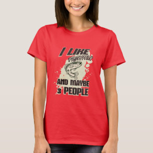 JAG TYCKER OM FISKE OCH KANSKE 3 PERSONER T SHIRT