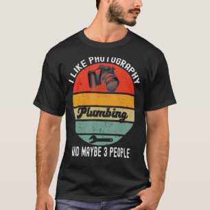 Jag tycker om fotografifunna rörsystem Humor Camer T Shirt