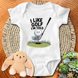 Jag tycker om Golf, jag är trött - fin och relativ T Shirt