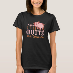 Jag tycker om Gris Butter Grilling Grill Master Bu T Shirt