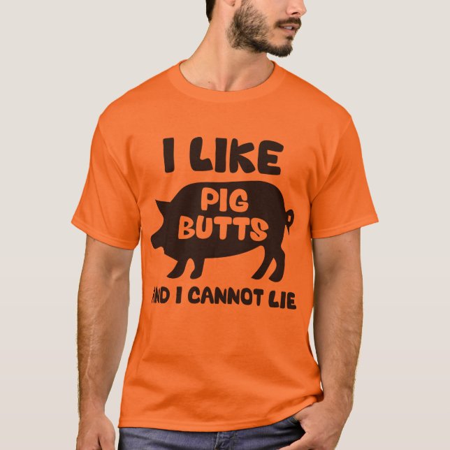 Jag tycker om Gris-knölar och kan inte Ljuga T Shirt (Framsida)