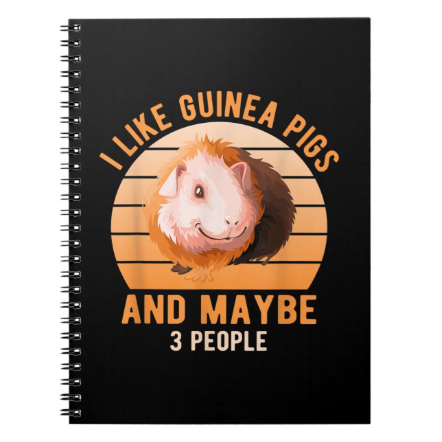 Jag tycker om Guinea Grisar Wheek Cavy Älskare Gui Anteckningsbok (Framsidan)