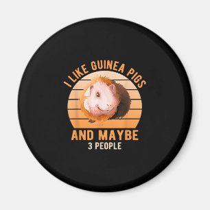 Jag tycker om Guinea Grisar Wheek Cavy Älskare Gui Magnet