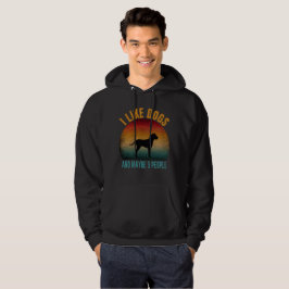 JAG TYCKER OM HUND OCH KANSKE 3 PERSONER HOODIE