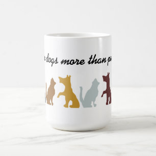 Jag tycker om hundar citat kaffemugg