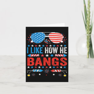 Jag tycker om hur Bangs Fireworks funny 4 juli Co Kort