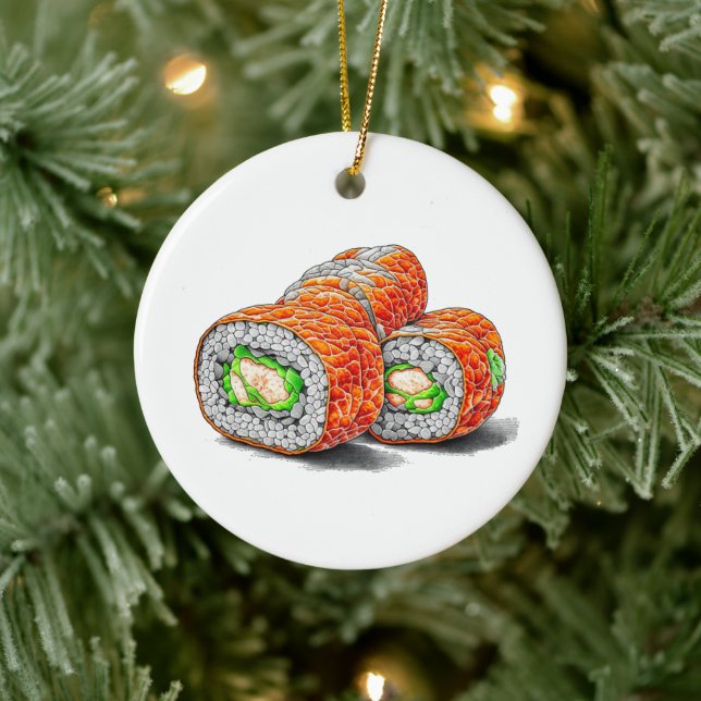 Jag tycker om hur du rotar på Sushi Pun jul Julgransprydnad Keramik (Träd)