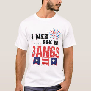 Jag tycker om hur han är fyrverkerier 4:e juli. t shirt