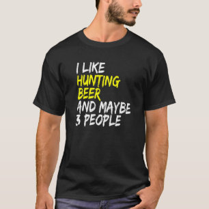 Jag tycker om jakt och öl-drickare som jagar Retir T Shirt