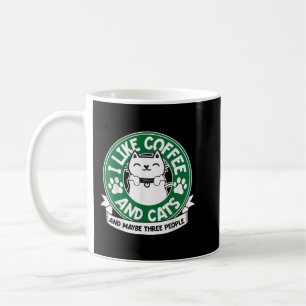 Jag tycker om kaffe och katt och kanske tre männis kaffemugg
