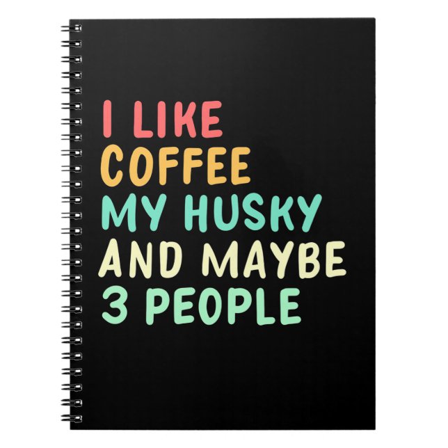 Jag tycker om kaffe och min himmel anteckningsbok (Framsidan)