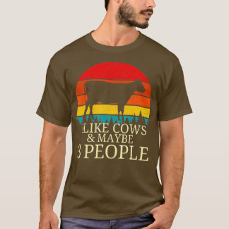Jag tycker om kor och kanske som tre personer på k t shirt