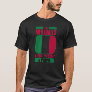 Jag tycker om Meatbulls Italien Italia Culture Ita T Shirt