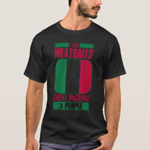 Jag tycker om Meatbulls Italien Italia Culture Ita T Shirt