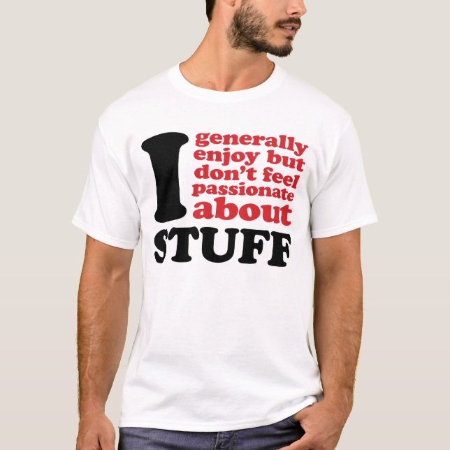 Jag tycker om men gör allmänt inte den t shirt (Framsida)