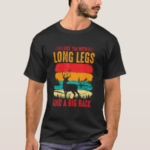 Jag tycker om mig med lång jakt på Ben och stor ra T Shirt