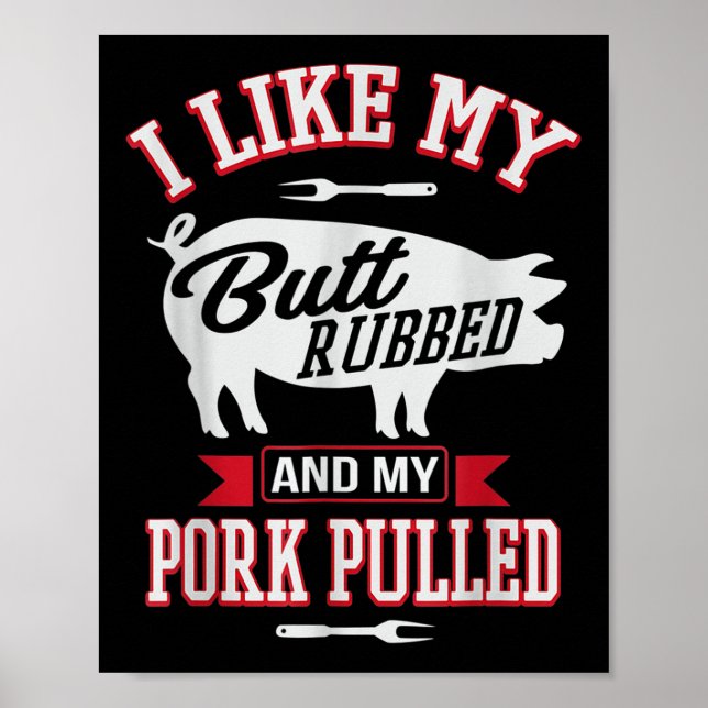 Jag tycker om min knapp Rubbed och min Gris blev e Poster (Framsidan)