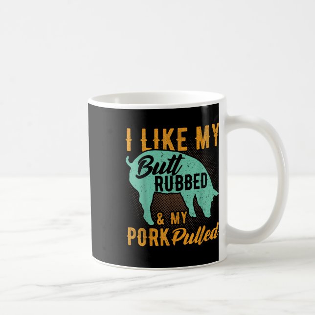 Jag tycker om min knölgummi och min Gris har utplå Kaffemugg (Höger)