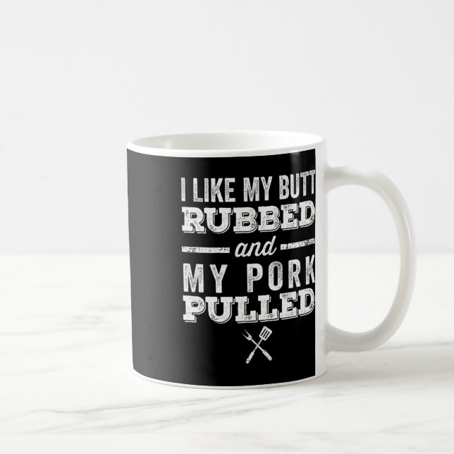 Jag tycker om min knölgummi och min Gris mullad _  Kaffemugg (Höger)