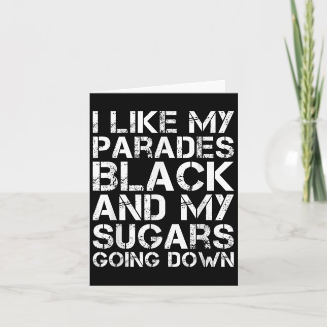 Jag tycker om min Parad Black och mina sockerarter Kort (Framsida)