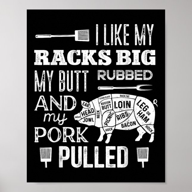 Jag tycker om mina rackar, min knapp- och gummistä poster (Framsidan)