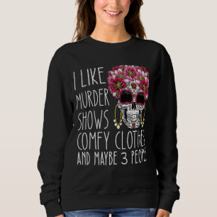 Jag tycker om mordprogram och kanske 3 peop t shirt