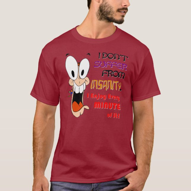JAG TYCKER OM mörk för SINNESSJUKDOM (v2) T Shirt (Framsida)