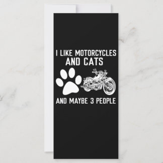 Jag tycker om motorcyklar och katter...