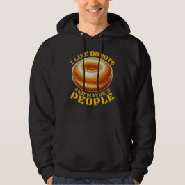 Jag tycker om nötter och kanske 3 personer hoodie