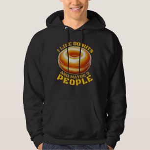 Jag tycker om nötter och kanske 3 personer hoodie