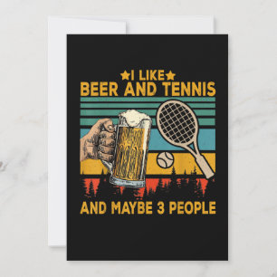 Jag tycker om öl och tennis... kanske 3 personer r spara datumet