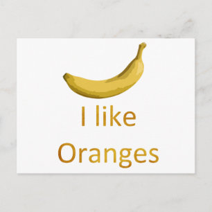 Jag tycker om Orangar Vykort
