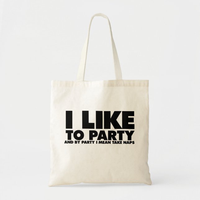 Jag tycker om party - jag elaket tar kranar tygkasse (Framsidan)