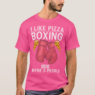 Jag tycker om Pizza Boxing och kanske 3 People Spo T Shirt