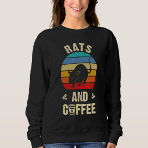 Jag tycker om Råttor & Coffee Funny vintage Pet Te T Shirt