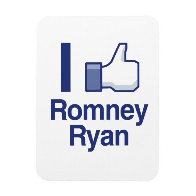 JAG TYCKER OM ROMNEY RYAN THUMBS UPP.Png Magnet (Vertikal)