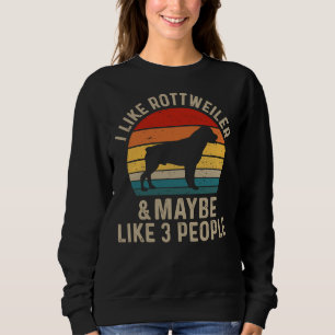 Jag tycker om Rottweiler och kanske som om tre män T Shirt