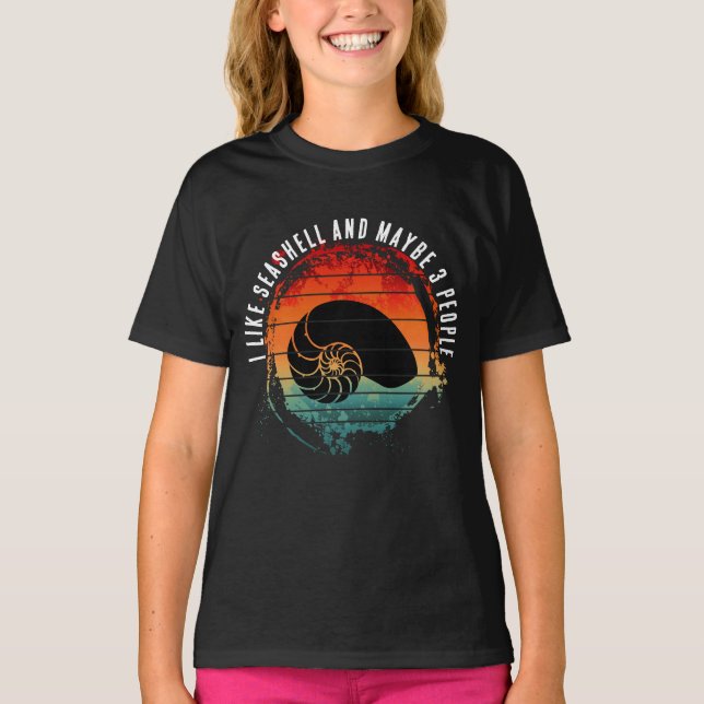 JAG TYCKER OM SEASHELL OCH KANSKE 3 PERSONER T SHIRT (Framsida)