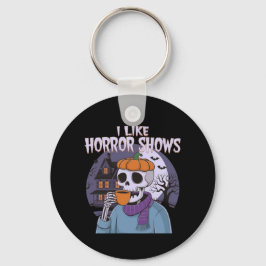 Jag tycker om skräckbilder som visar filmdesign nyckelring