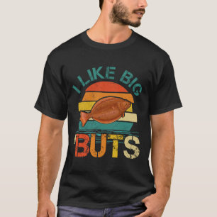 Jag tycker om stor hälleflundra för hälleflundra t shirt