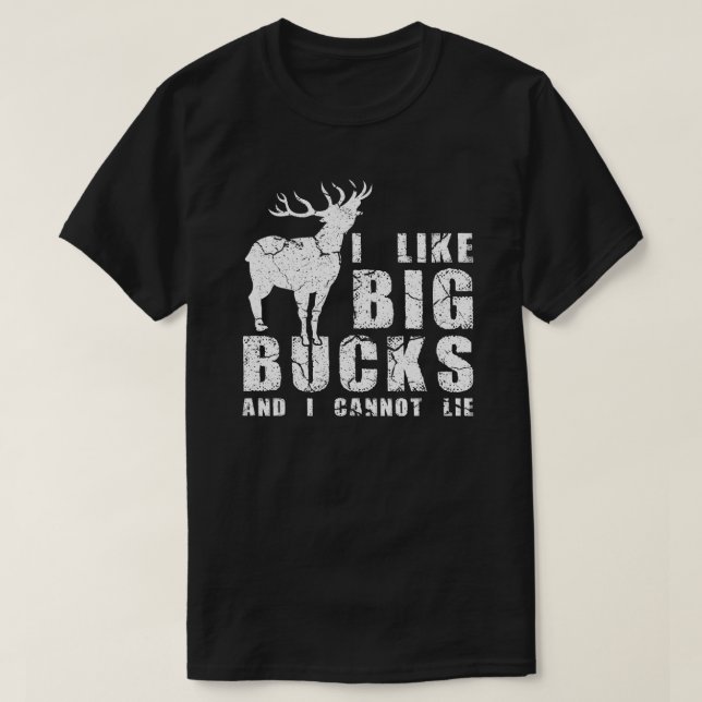 Jag tycker om stora buckar och kan inte Ljuga T Shirt (Design framsida)