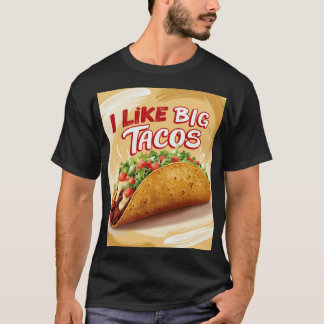 Jag tycker om stora tacos t shirt