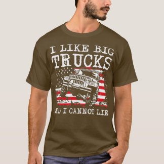 Jag tycker om stort lastbilar och kan inte ljuga 3 t shirt