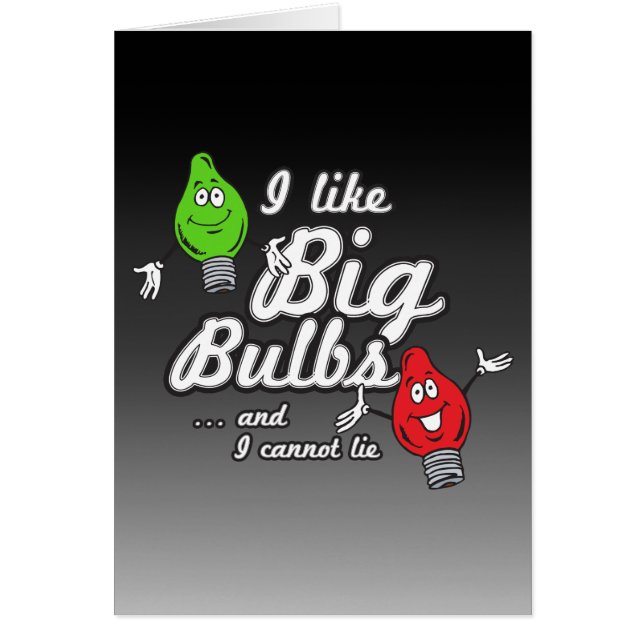 Jag tycker om stort lökar och jag kan inte ljuga OBS kort (Framsidan)