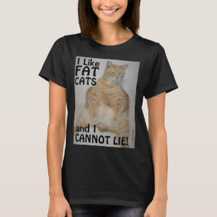 Jag tycker om Tjock Cats och kan inte Ljuga! Manx T Shirt