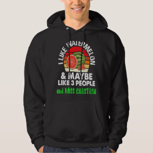 JAG TYCKER OM WATERMELON OCH KANSKE SOM 3 MÄNNISKO HOODIE