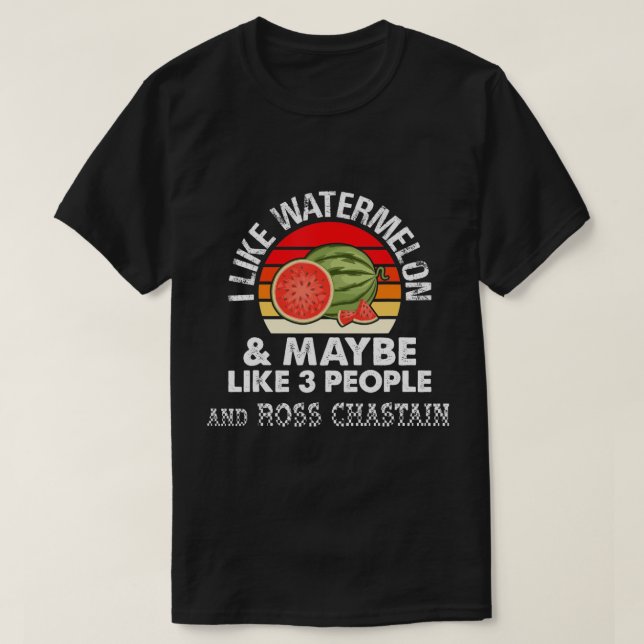 JAG TYCKER OM WATERMELON OCH KANSKE SOM 3 MÄNNISKO T SHIRT (Design framsida)